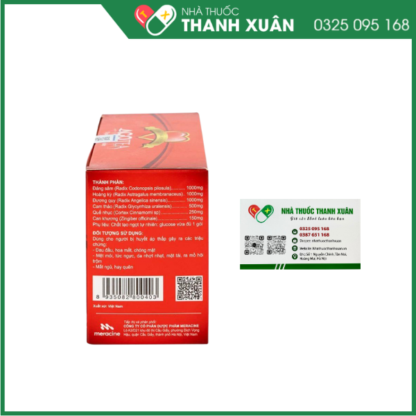 Trà tăng huyết áp ACOTEA hỗ trợ làm giảm triệu chứng của huyết áp thấp